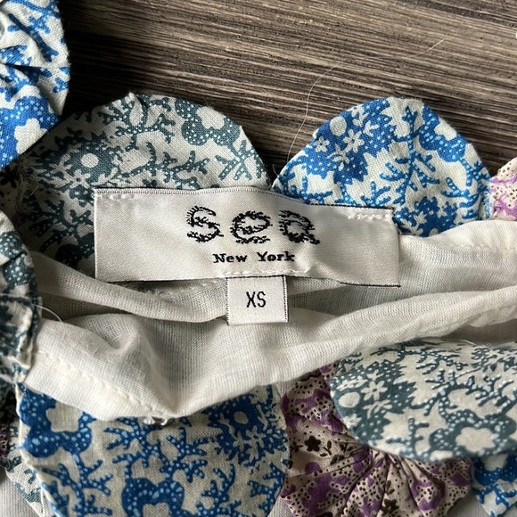 SEA ‘IDA‘ PRINT YO YO CROCHET CROPPED TANK XS 460$ - Picture 9 of 9